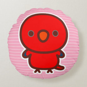 Red Lory Round Cushion