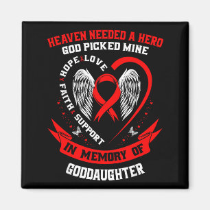 Red Loss Of Goddaughter Heart Disease Awareness Pr Magnet