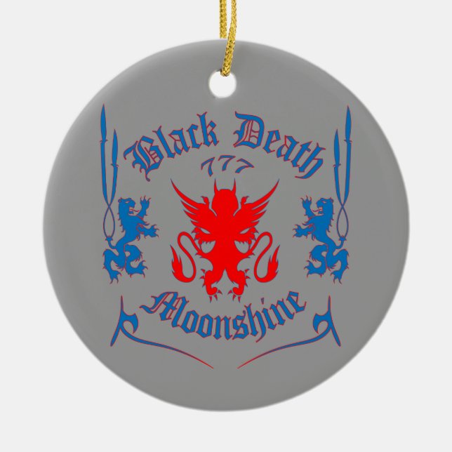 Red Louie Ceramic Ornament (Front)