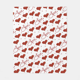 Red Love Blanket