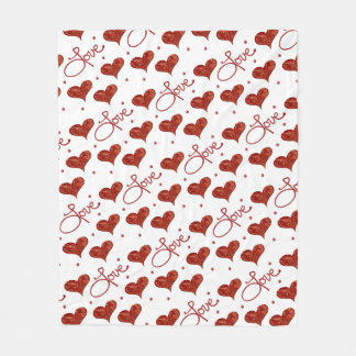Red Love Blanket
