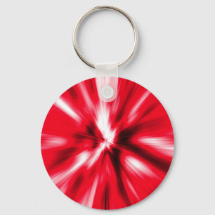 Red Love Burst Tie Dye Customize Personalize Key Ring