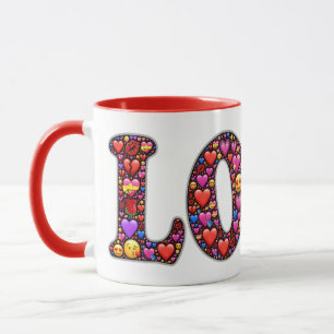 Red Love Emoji's Mug
