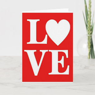 Red Love Heart Greeting Card
