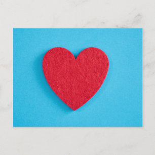 Red Love Heart Postcard