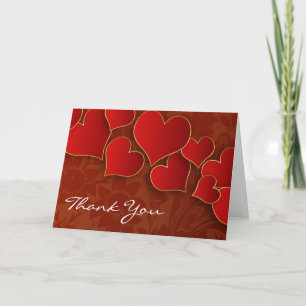 red love hearts beautiful cards