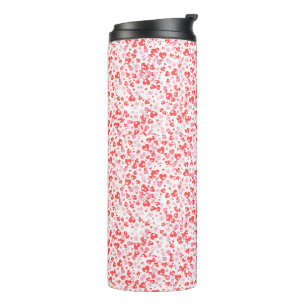 Red Love Hearts – Valentine Collection Thermal Tumbler