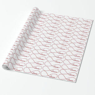 Red Love Infinity Gift Wrap