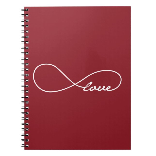 Red Love Infinity Notebook (Front)