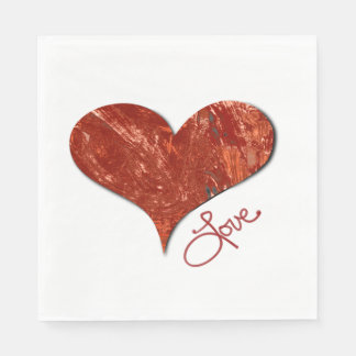Red Love Napkin