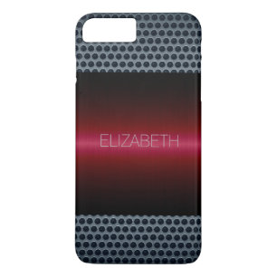 Red Luxury Stainless Steel Metal Look iPhone 8 Plus/7 Plus Case