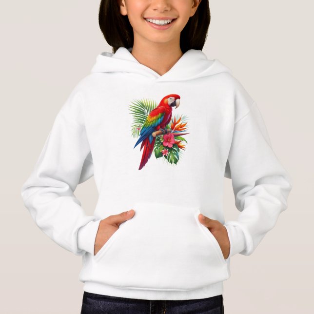 Red macaw tropical floral (Front)
