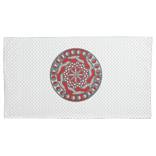 Red Machinery Pillow Case