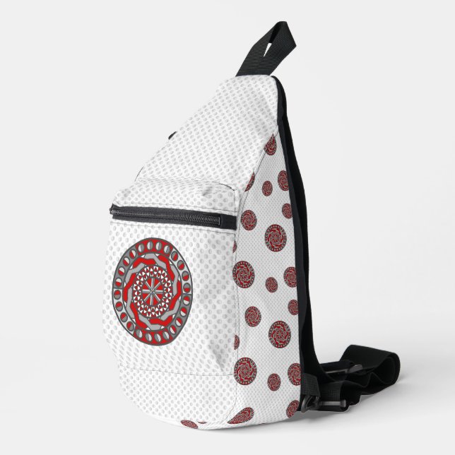 Red Machinery Sling Bag (Right Corner)