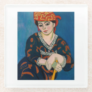 Red Madras Headdress (1907) Glass Coaster