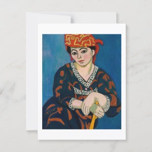 Red Madras Headdress (1907) Postcard