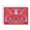 RED Magenta Floral Christmas Pretty