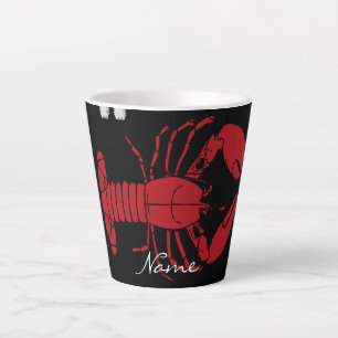 Red Maine Lobster Thunder_Cove Latte Mug