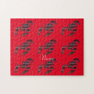 Red Maine Lobsters Thunder_Cove Jigsaw Puzzle