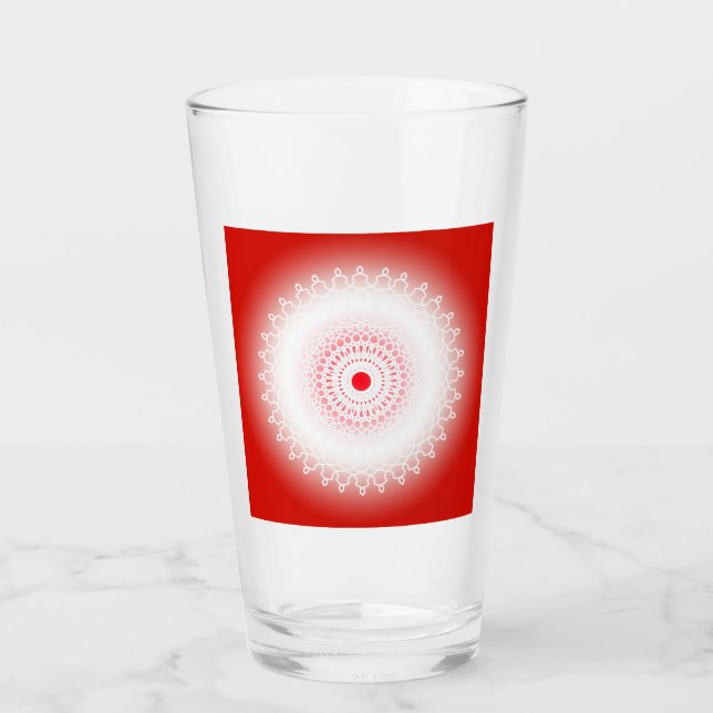 Red Mandala Glass (Front)