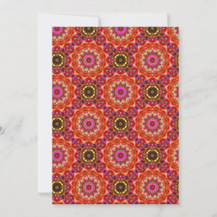 Red MANDALA Invitation