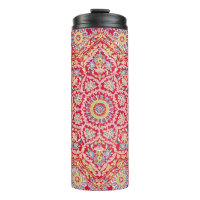 Red Mandala Vintage Indian Art Boho