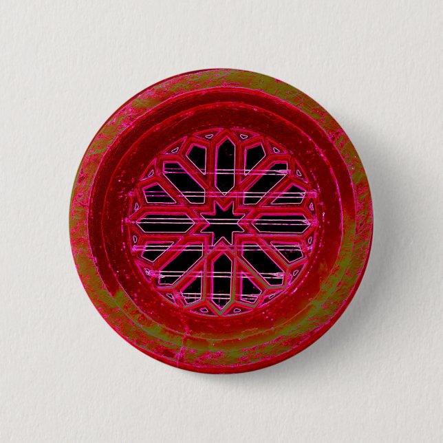red mandala window button (Front)