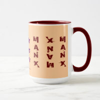 RED MANX CAT COFFEE MUG