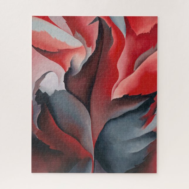 Red Maple at Lake George | Georgia O'Keeffe | Jigsaw Puzzle (Vertical)