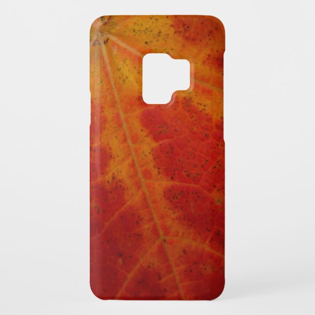 Red Maple Leaf Abstract Autumn Nature Photography Case-Mate Samsung Galaxy Case (Back)