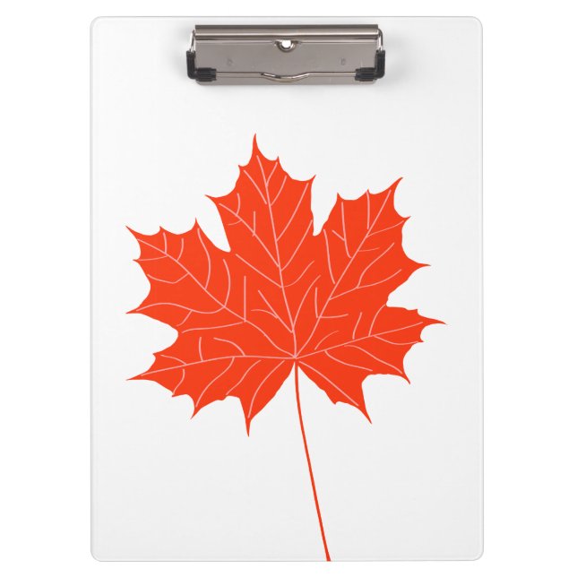 Red maple leaf clipboard (Front)