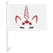 Red maple leaf cute red unicorn horn ears lashes