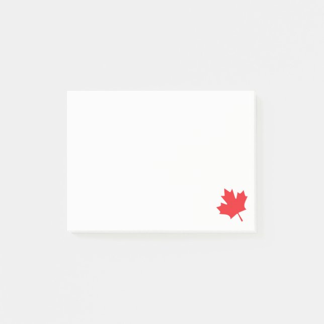 Red Maple leaf ı Post it Note (Front)