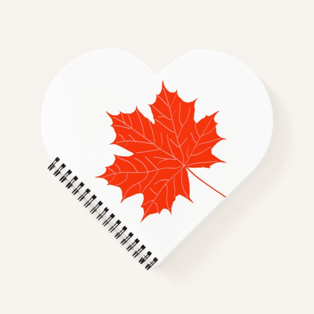 Red maple leaf notebook (Front)