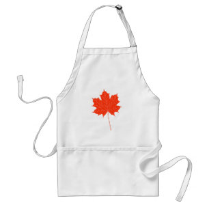 Red maple leaf standard apron