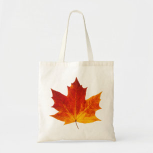 Red maple leaf tote bag