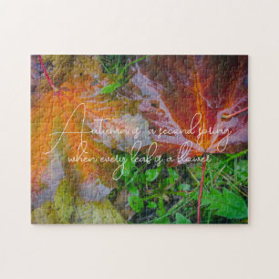 Red maple leaves jigsaw puzzle