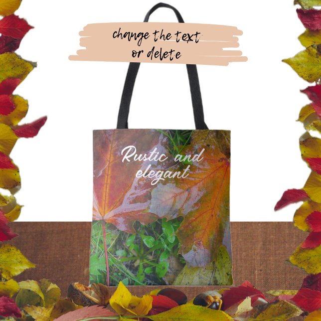 Red maple leaves tote bag (Creator Uploaded)