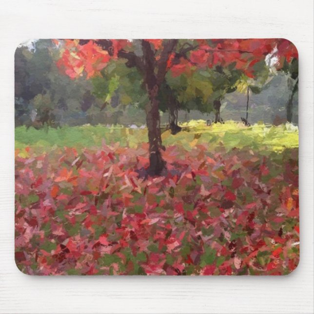 Red Maple Tree Mouse Pad (Front)