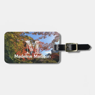Red Maples at Japanese Garden Luggage Tag