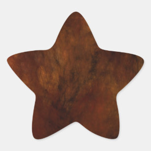 Red Marble Abstract Fractal Star Sticker