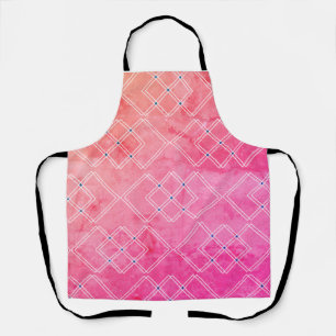 Red Marble and Square Layers Apron