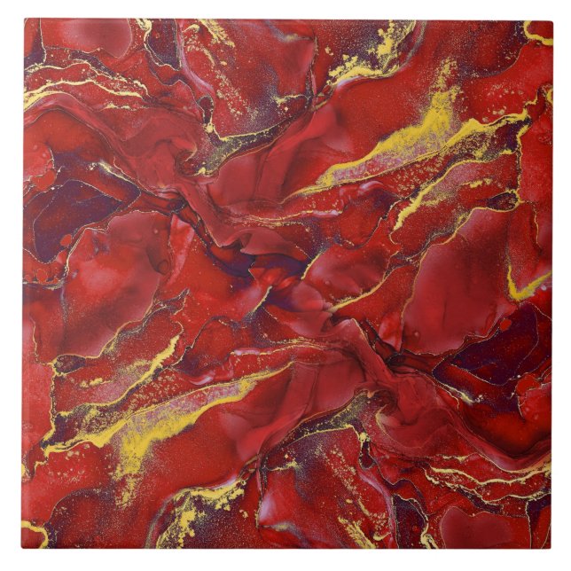 Red Marble Ceramic Tile (Front)