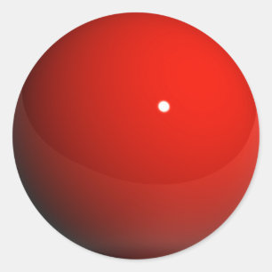 Red Marble Classic Round Sticker