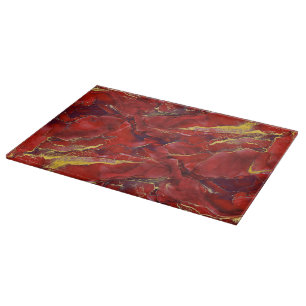 Red Marble Cutting Board