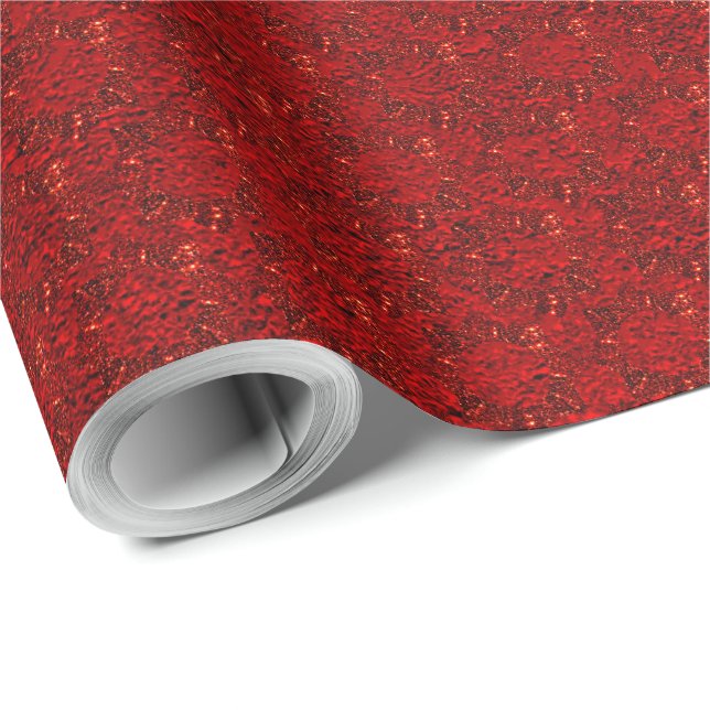 Red Marble Pattern Wrapping Paper (Roll Corner)