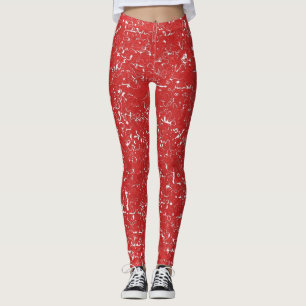 Red Marble Women's Leggings