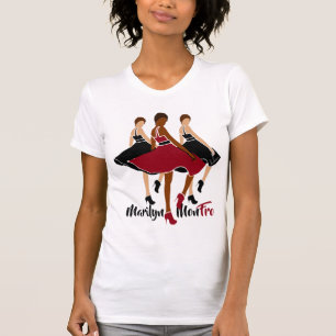 red Marilyn MonFRO AFRoCA Afro Africa Black Woman T-Shirt