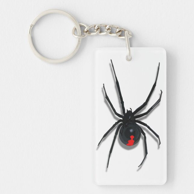 Red-Marked Spider Attack Design Key Ring (Front)