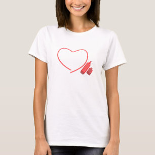 Red marker and red heart T-Shirt